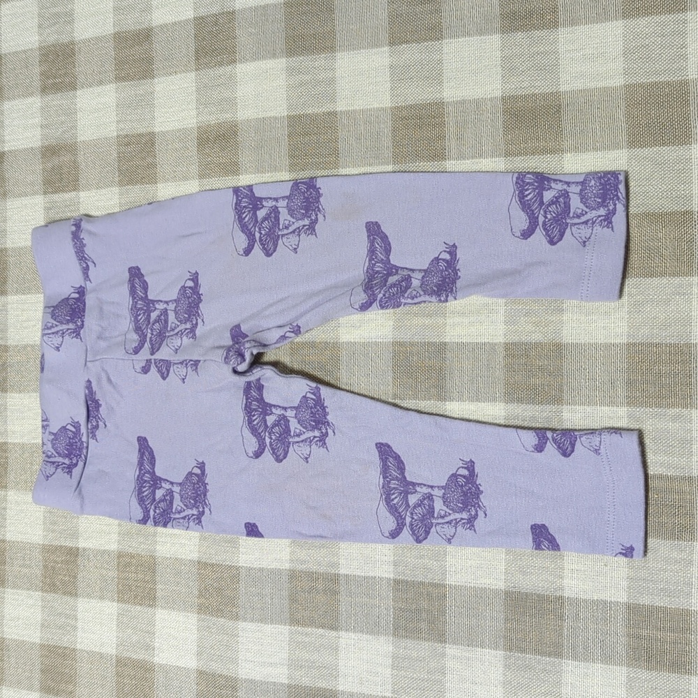 18-24M Kate Quinn Purple Mushroom leggings